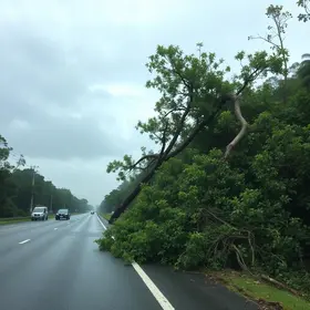 vento forte rodovia Rio-Santos Bertioga