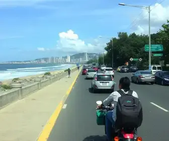trânsito lento na descida ao litoral de SP