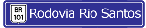 Placa Rodovia Rio Santos